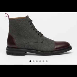 Taft Jack Boots gray/oxblood size 8